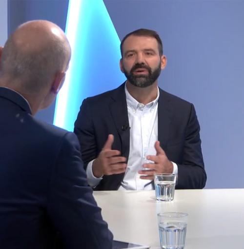 studiobeeld met Nathan Van Camp en Machiel den Dekker