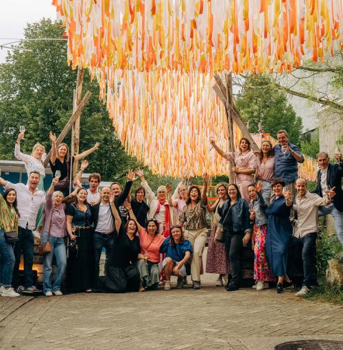 Etion-medewerkers op het Eeuwig Etion Festival