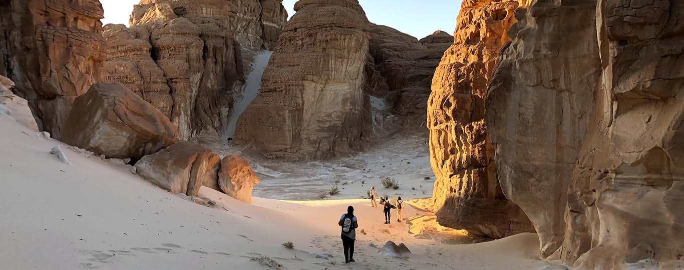 hikers in Sinaï-woestijn