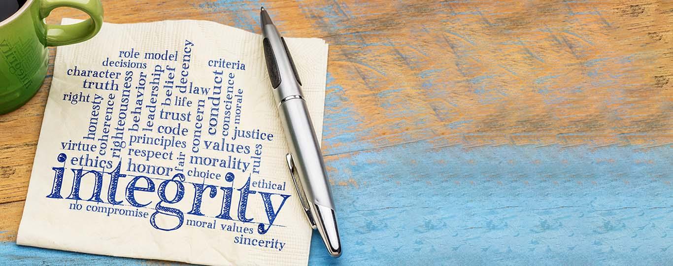 waarden op een servet