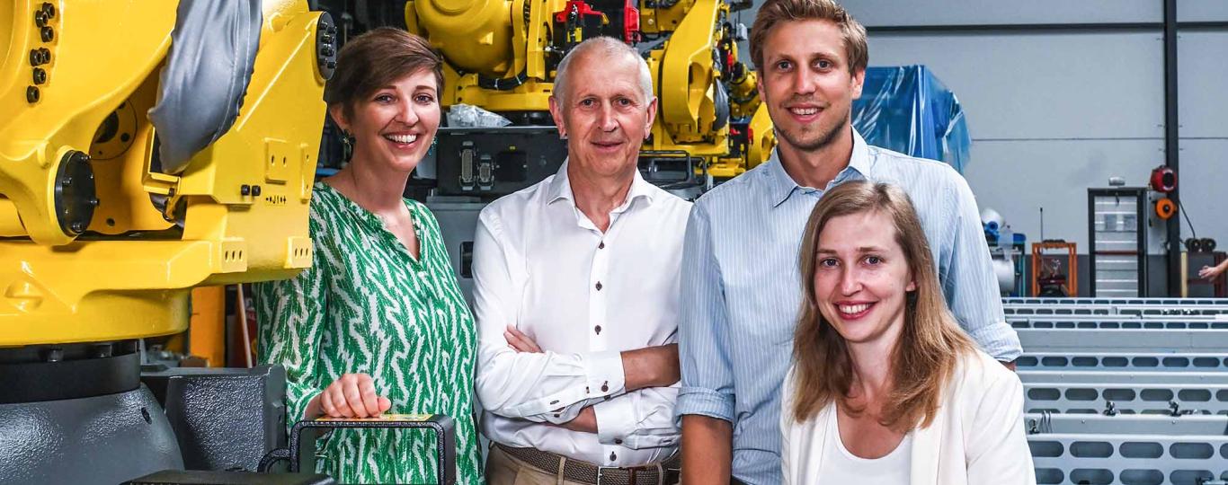 Charlotte, Wim, Justin en Valérie Matthys, Matthys Group