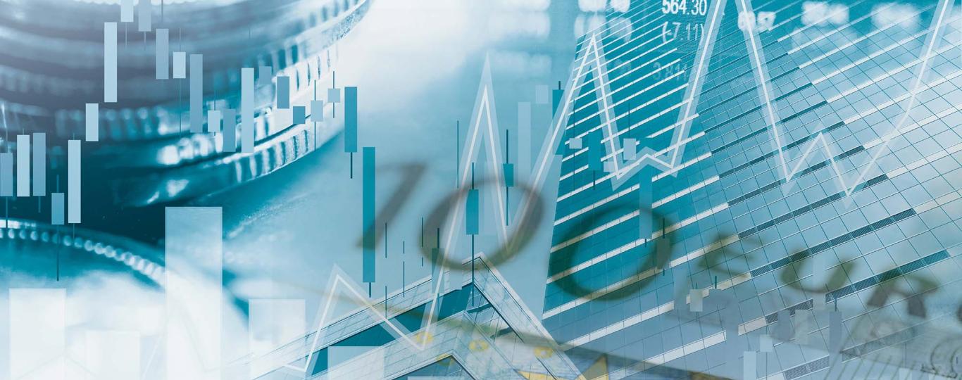 rentestijging, grafiek en geld in euro’s
