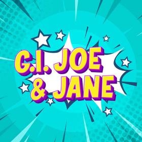 letters GI Joe & Jane in comic stijl