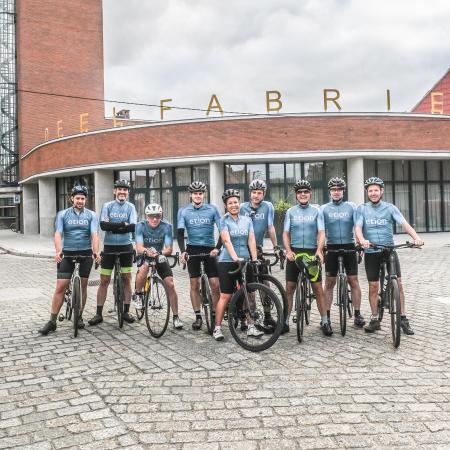 een groepje Pédalpreneurs