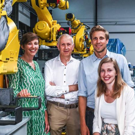 Charlotte, Wim, Justin en Valérie Matthys, Matthys Group