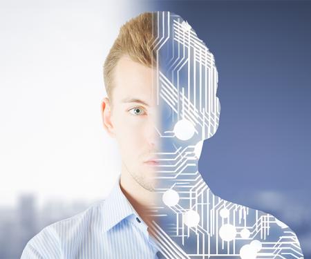 Half man half robot