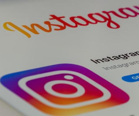instragram app op een smartphone