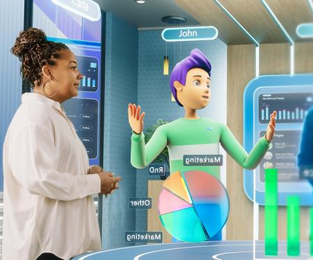busisness meeting virtual reality mens en avatars