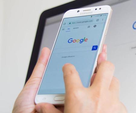 google beginscherm op gsm