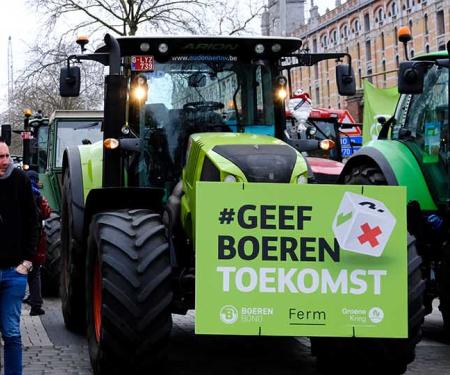 Boerenprotest in Brussel