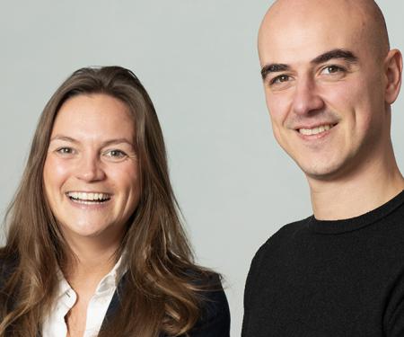 Anouk Renier (ETION) en Benne Bastin (Delta Source)