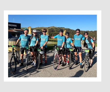 Kom op tegen Kanker De Col Op - groepsfoto van het ETION-team 