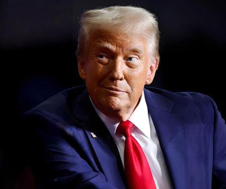 schalks lachende Donald Trump