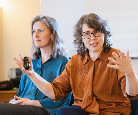 Sara Leysen en Dorothy Mingneau
